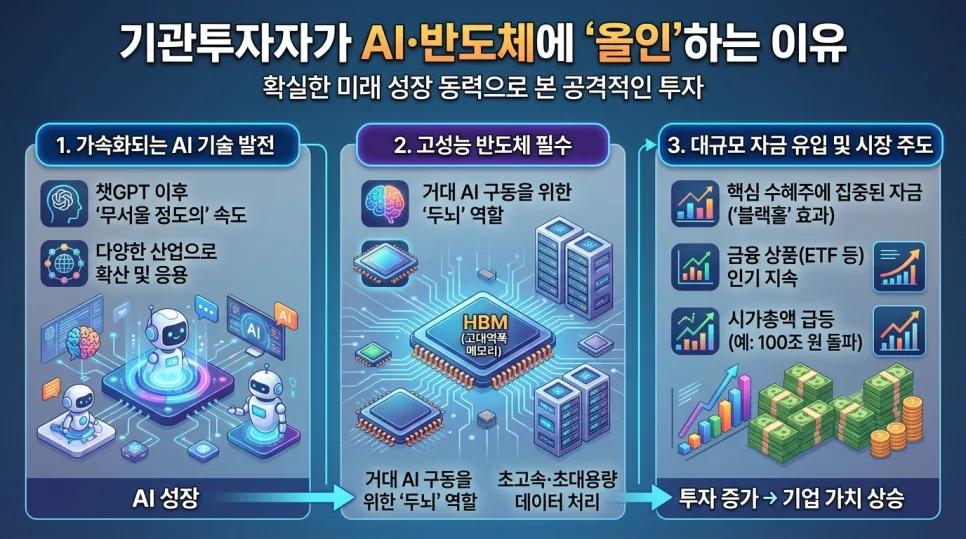 2026년 반도체·AI 대장주, 기관이 쓸어담는 이유는? (ft. ETF) 2