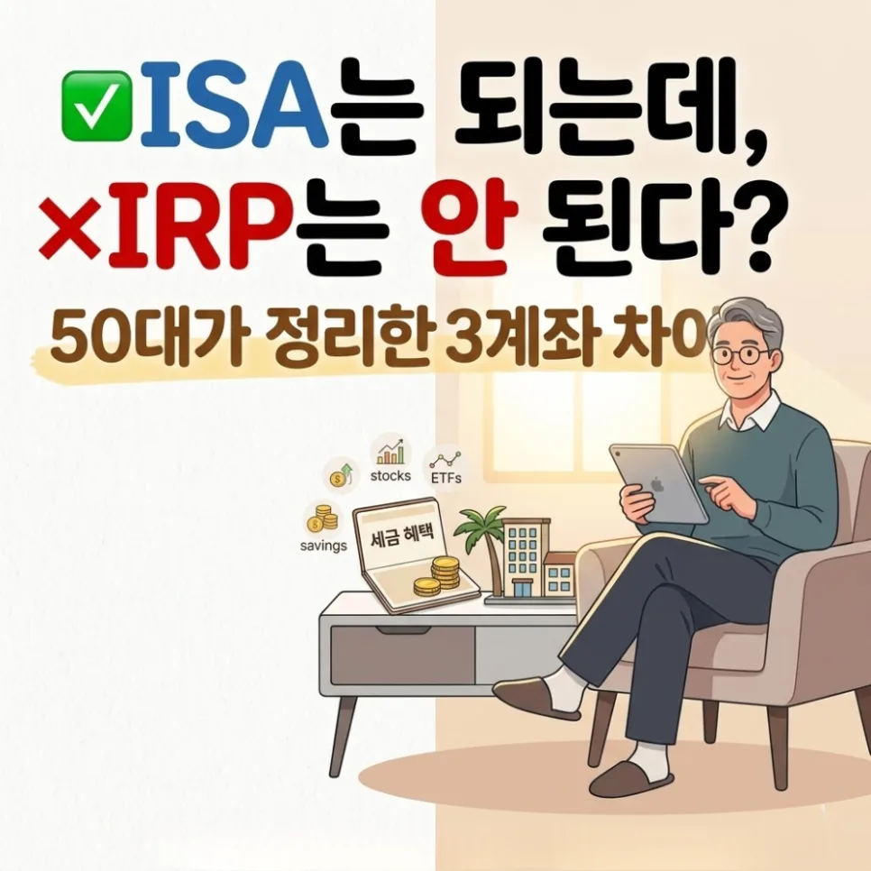 IRP vs ISA 2026: 세금 절약 효과 비교 및 투자 전략