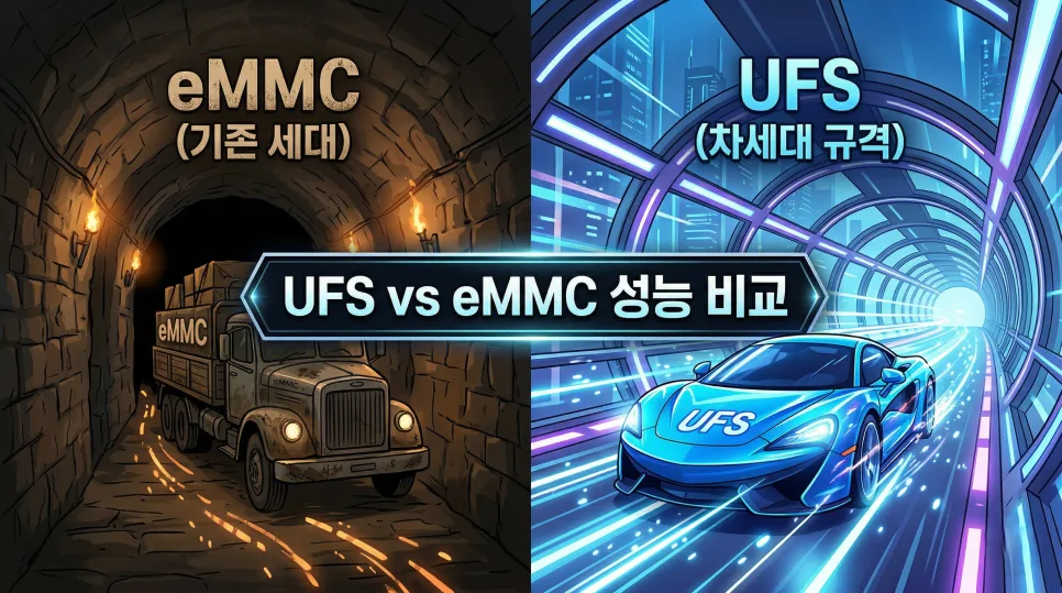 UFS vs eMMC: 2026년 스마트폰 속도 결정하는 저장장치 차이점 — IT·테크 — i0865