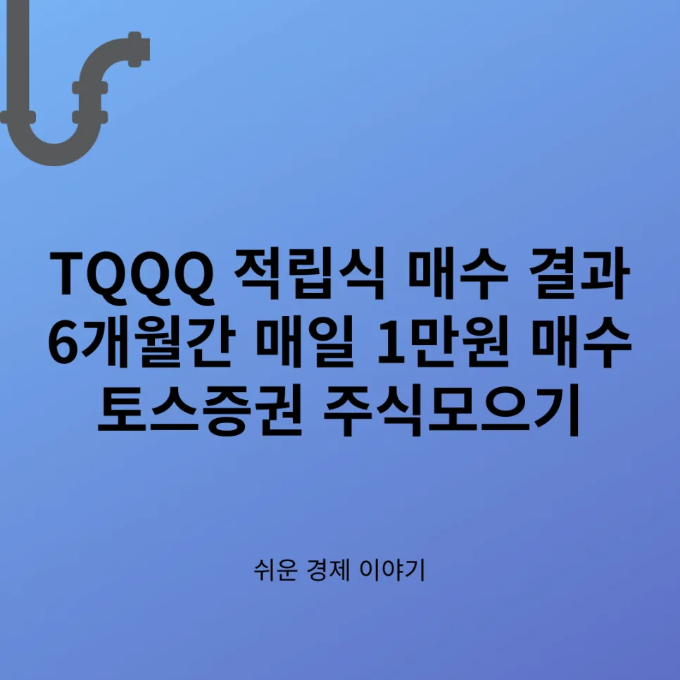 TQQQ 3배 레버리지 6개월 적립식 투자 결과 2026년 분석