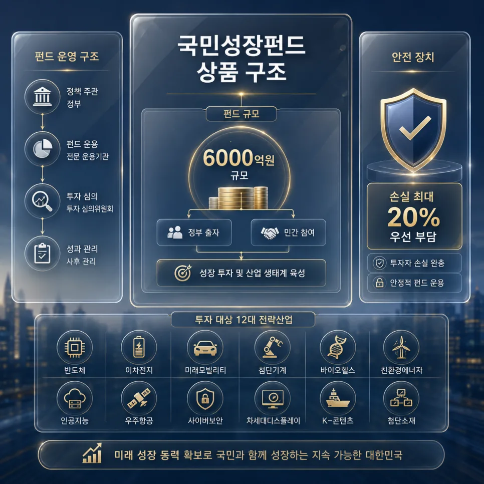 국민성장펀드 2026년 혜택 완벽 분석: 세액공제부터 손실 보전까지 2