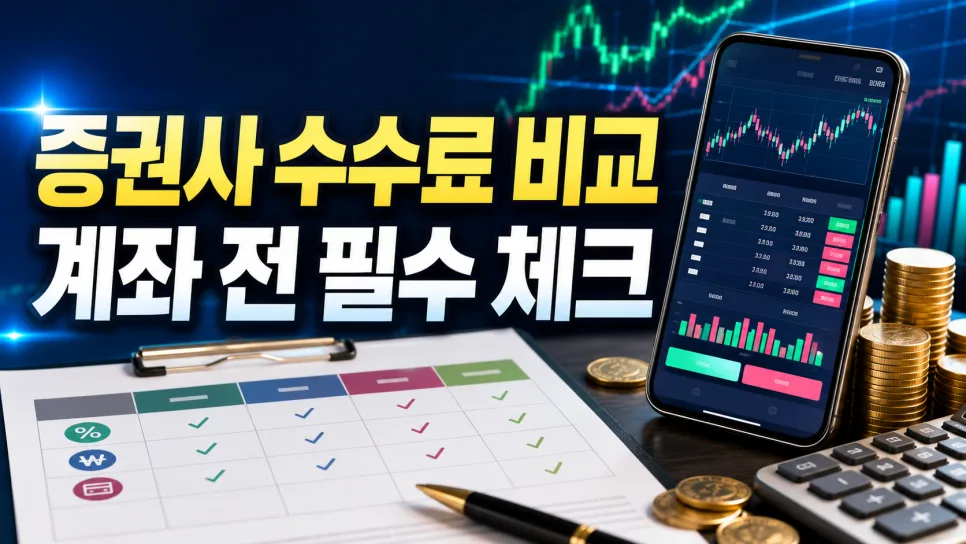 2026년 주식 수수료 비교: 증권사별 숨겨진 비용 완벽 분석