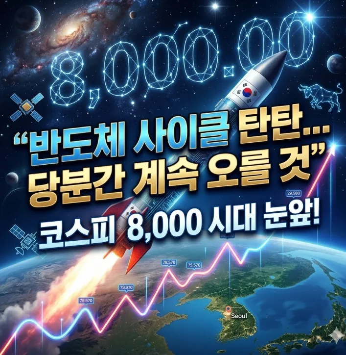 코스피 8,000 시대 전망: 반도체 고점 논란 속 투자 전략 2026