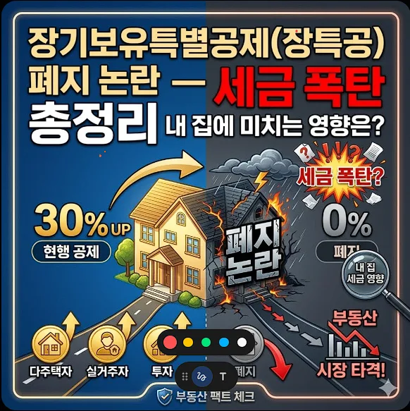 장기보유특별공제 폐지 논란 2026: 실거주자 세금 폭탄 피하는 법