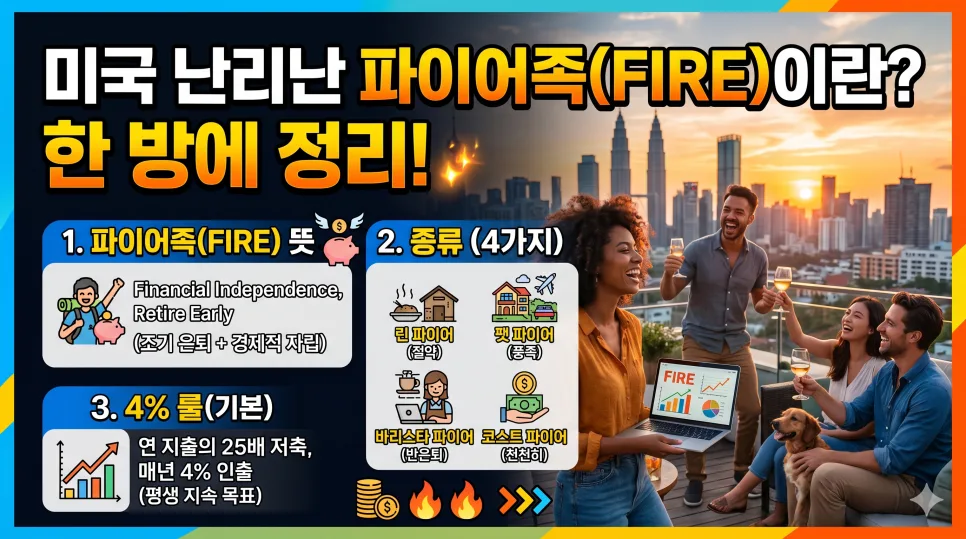 파이어족(FIRE)이란? 2026년 은퇴 목표 달성 전략 총정리