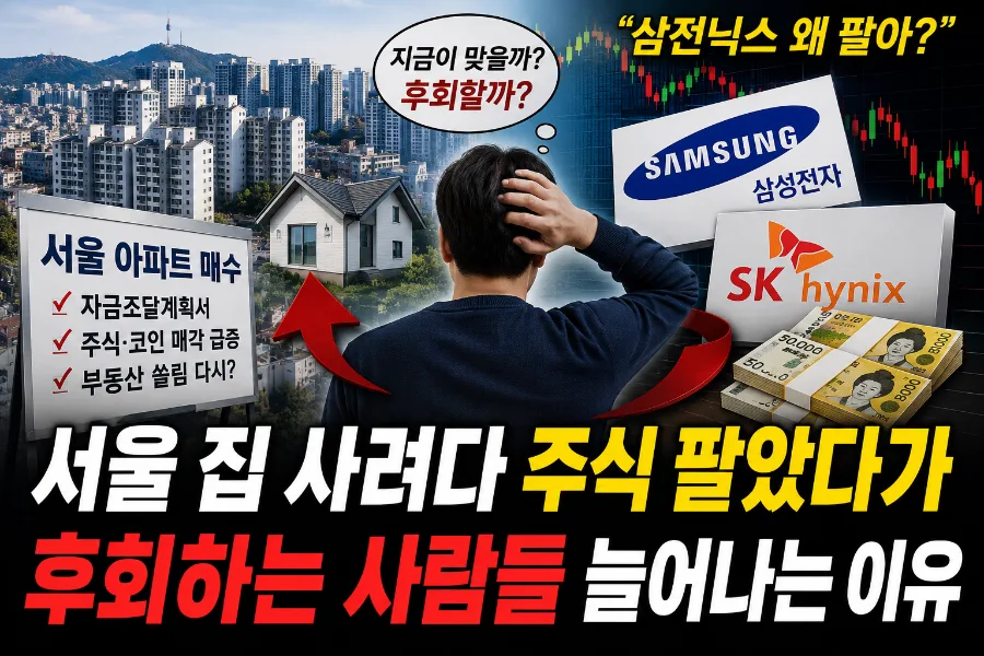 삼성전자·하이닉스 매도 후 집 구매 2026년, 현명한 선택일까?