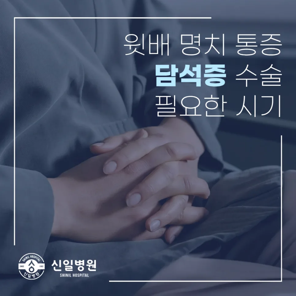 담석증 수술 필요한 시기 2026: 명치 통증 원인과 병원 선택 가이드