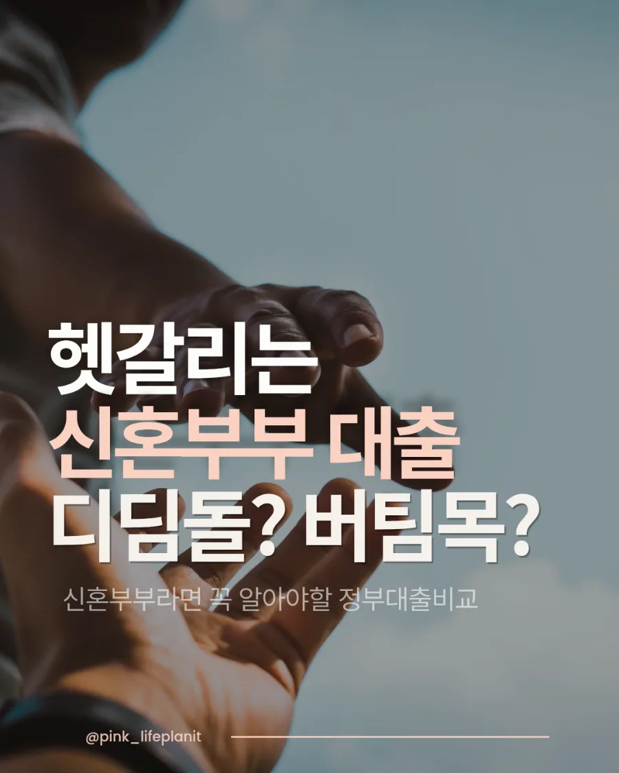 신혼부부 전세대출 디딤돌 vs 버팀목 2026년 총정리 — 비즈니스·경제 — pink_hive