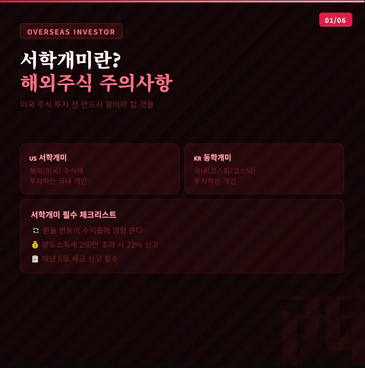 서학개미 필수 가이드 2026: 해외주식 투자 주의사항 총정리
