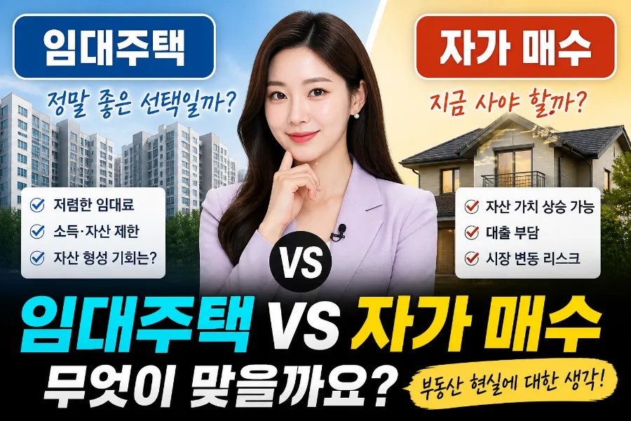임대 vs 자가, 2026년 부동산 현실 속 '가난의 굴레' 탈출법