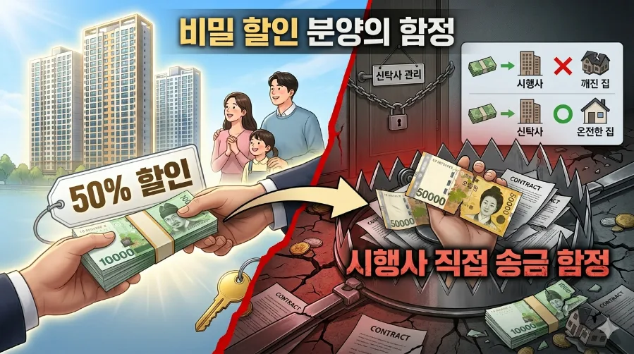 아파트 반값 할인 분양 사기 예방법 2026: 입금 계좌 확인 필수