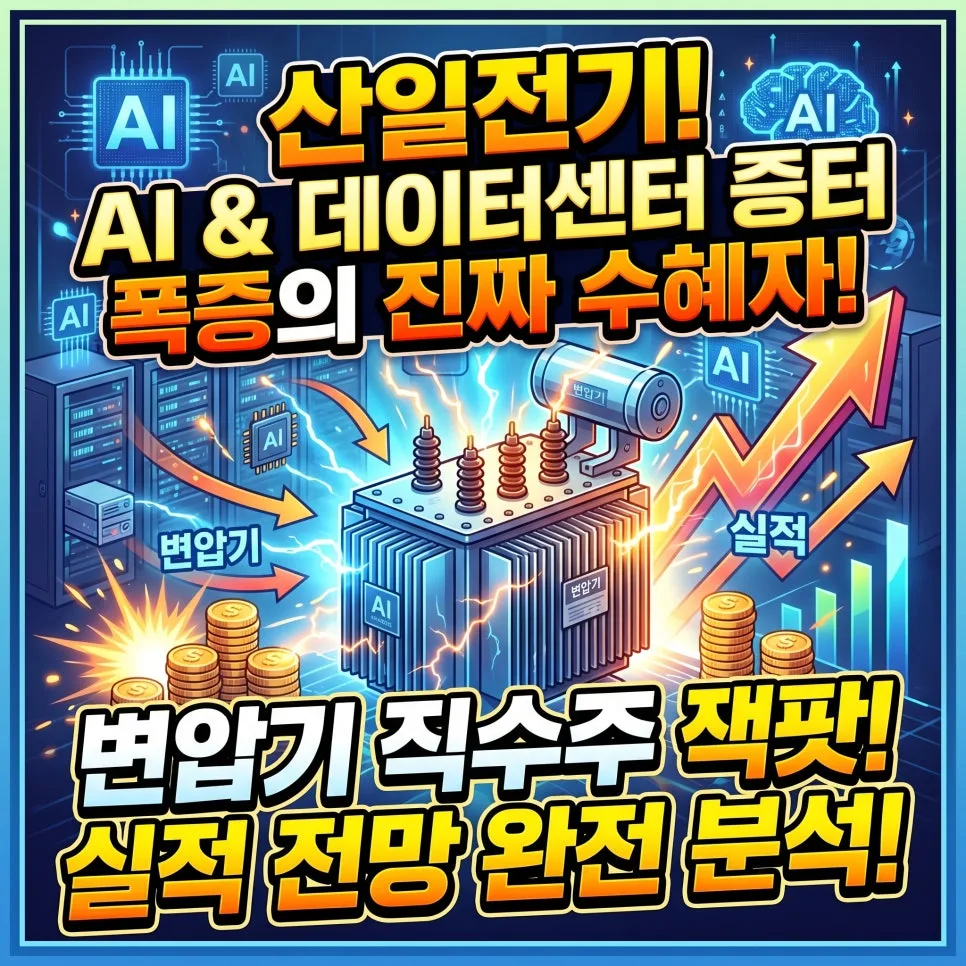 산일전기 AI 데이터센터 변압기 수주 전망 2026년 분석