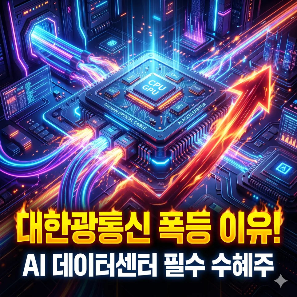 대한광통신 50배 폭등 이유 2026: AI 데이터센터 핵심 기술 분석