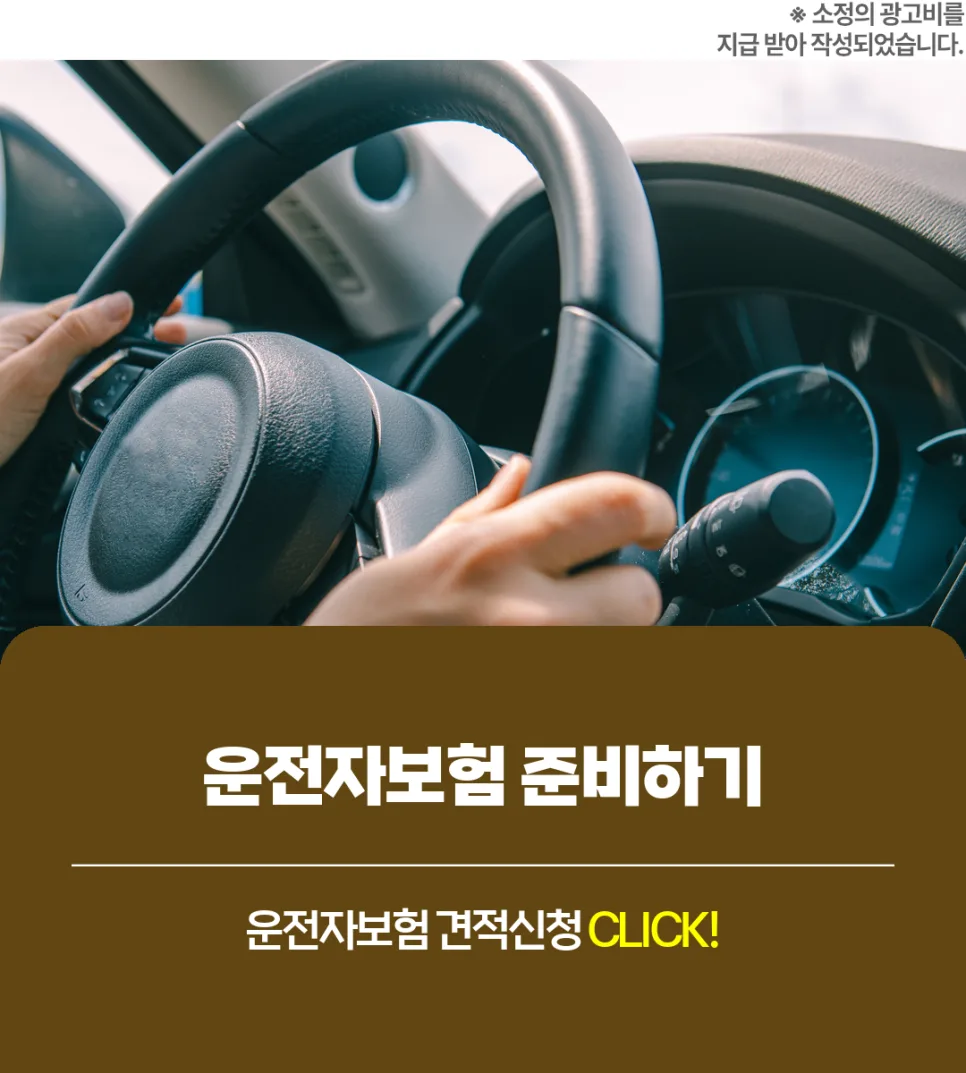 2026년 운전자보험 비교: 영업용/부부 운전자보험 선택 가이드
