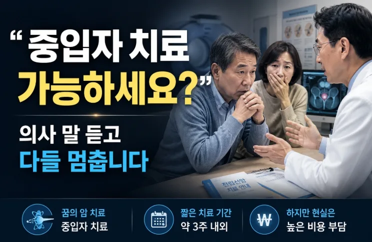 중입자 치료 비용, 2026년 암보험 준비는 어떻게? (실제 경험) 2