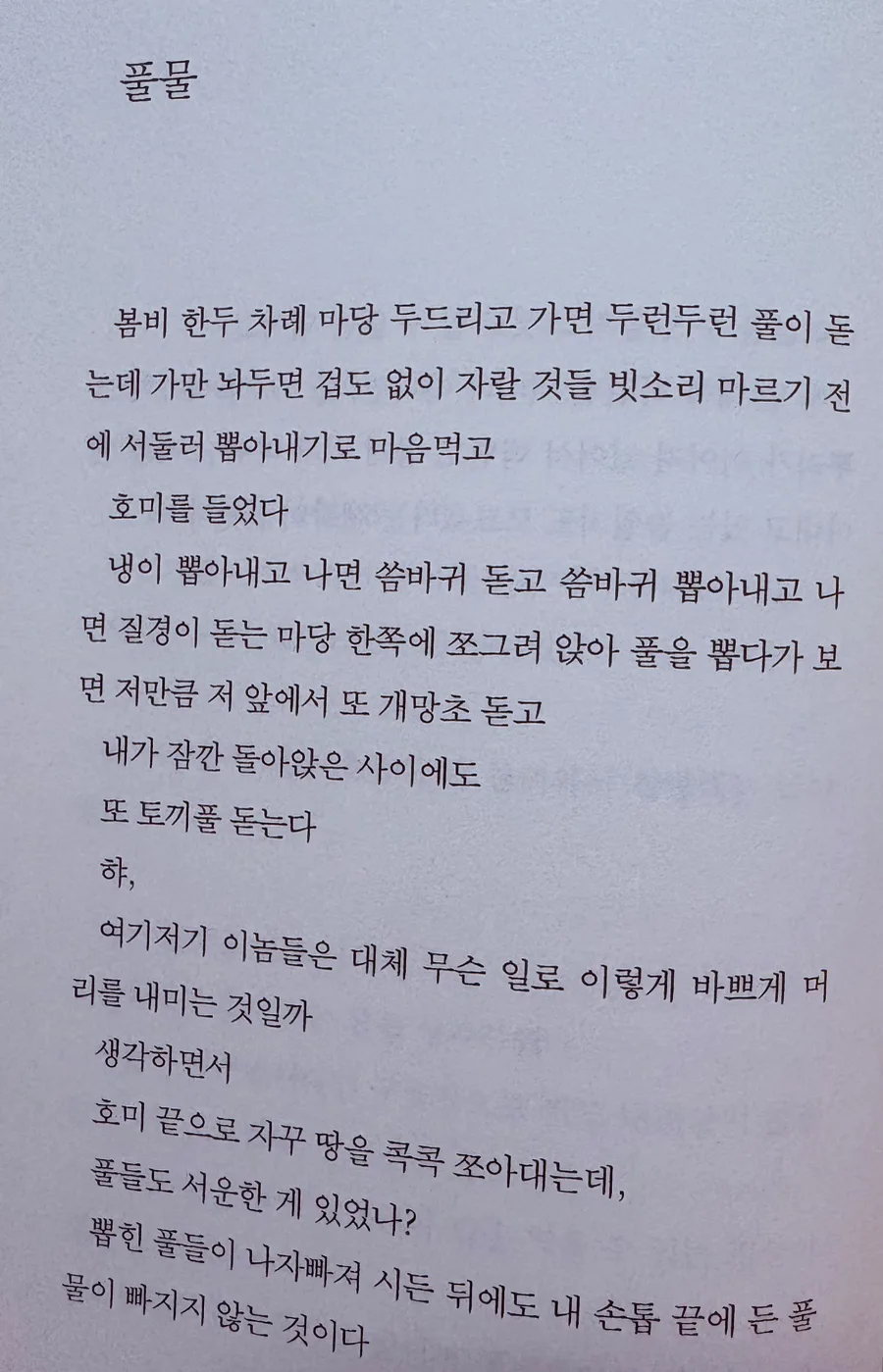 안도현 시 '풀물' 해석: 생명력과 끈질김의 의미 2026 3