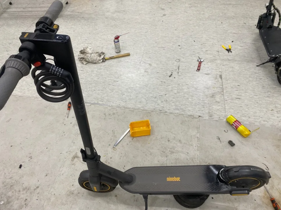 나인봇 G30 MAX 수리 및 쇼바 장착 튜닝 후기 2026 — 취미 — mosol_repairshop