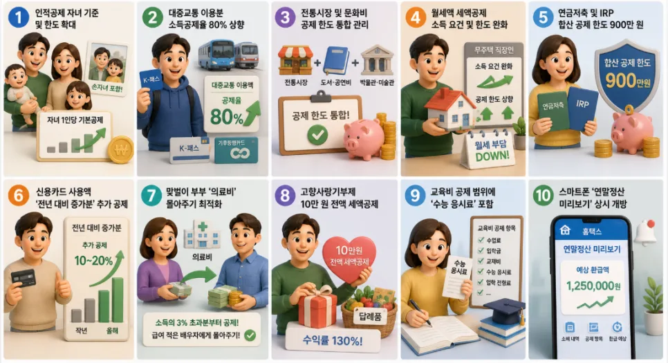 2026 연말정산 소득공제, 10가지 항목으로 환급액 최대화하는 법 2
