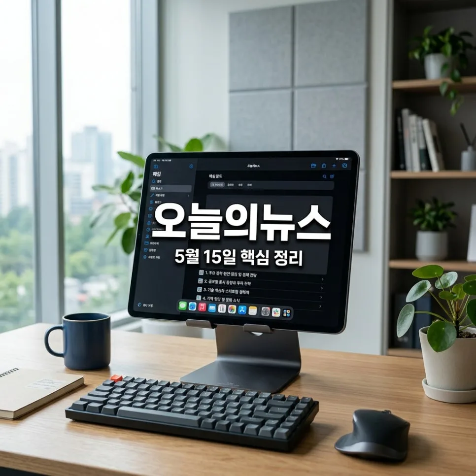 2026년 5월 15일 주요 뉴스: 금리 동결, 청년 주거 지원 확대, IT 신기술