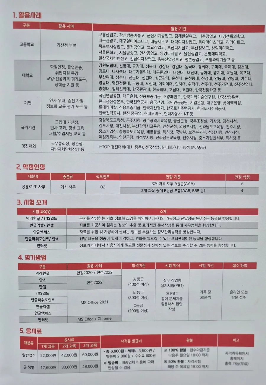 ITQ 자격증 시험일정 및 합격 꿀팁 2026년 총정리 2