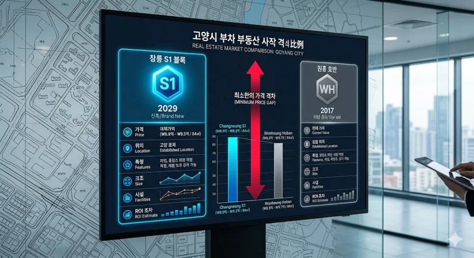 창릉 S1 vs 원흥 대장주: 2026년 분양가 비교 및 미래 가치 분석 2