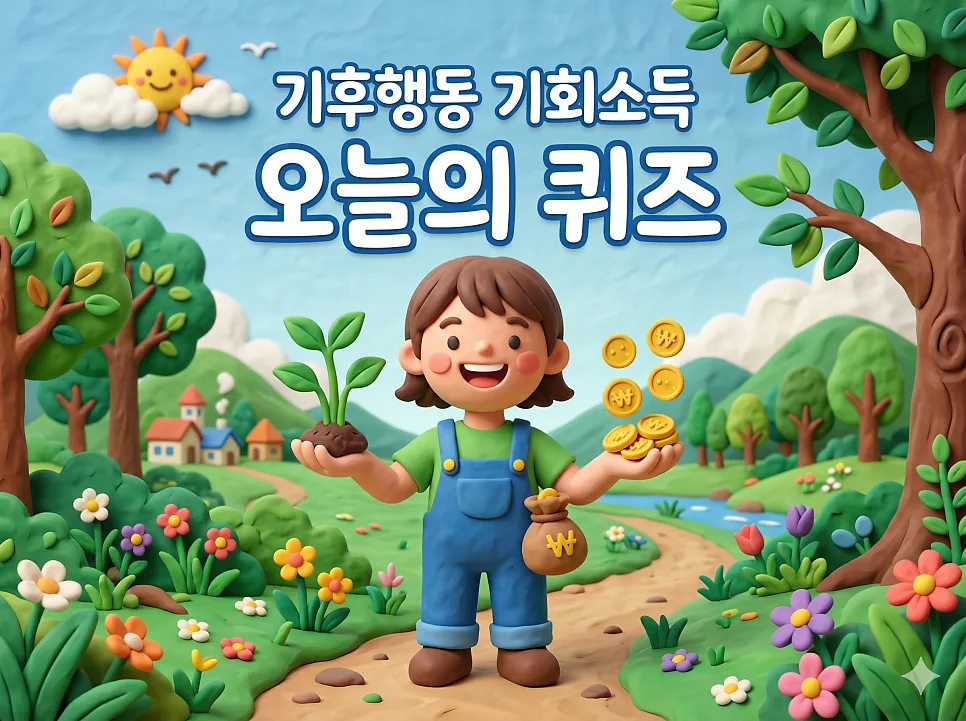 기후행동 기회소득 2026: 4월 19일 퀴즈 정답과 환경 재테크 비법 2