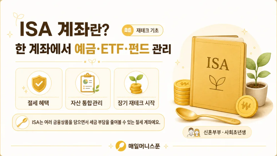 ISA 계좌, 신혼부부·사회초년생 위한 절세 재테크 2026년 총정리 2