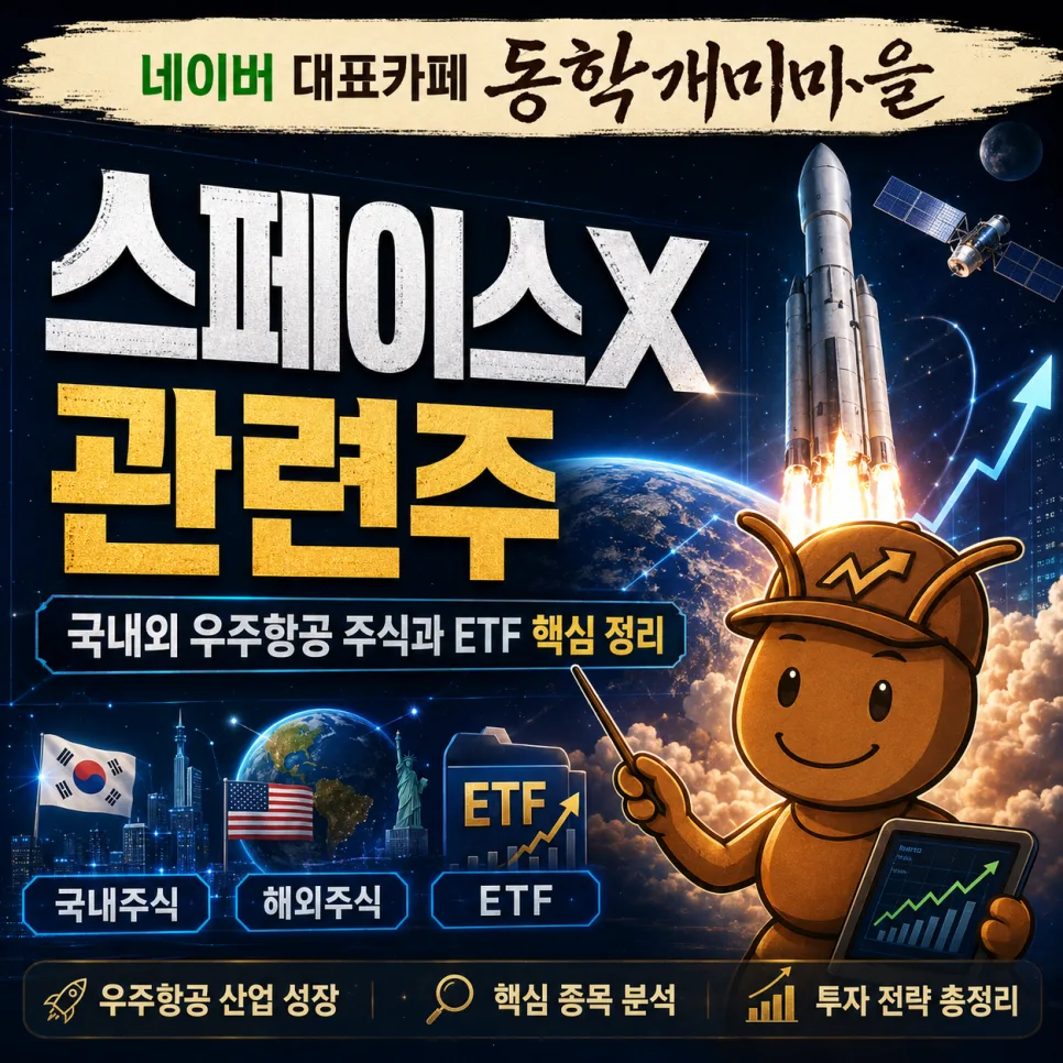 스페이스X 관련주 2026년 전망: 국내외 우주항공 주식 및 ETF 완벽 분석