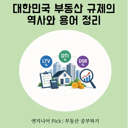 2026년 부동산 규제 총정리: DSR, LTV, DTI 용어와 역사 2