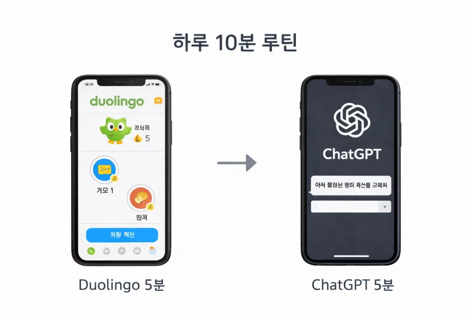 영어 공부 덜 까먹는 비법: 듀오링고+ChatGPT 루틴 2026 2