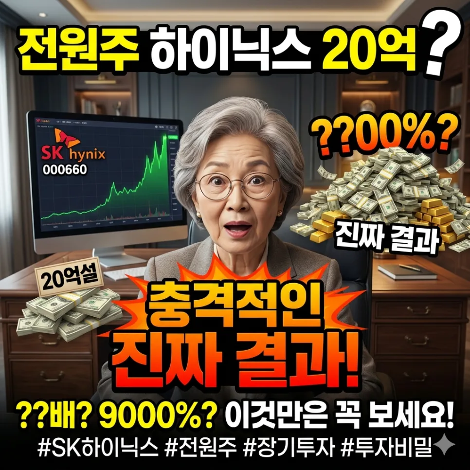 전원주 SK하이닉스 20억 투자, 2026년 기준 수익률과 성공 비결