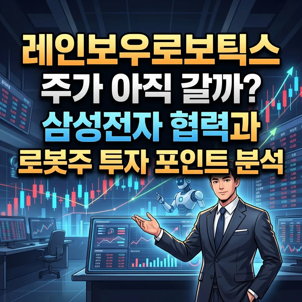 레인보우로보틱스 주가 전망: 삼성 협력과 로봇 투자 포인트 2026