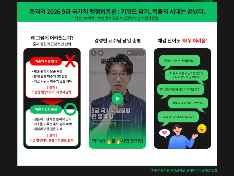 2026 지방직 공무원 행정법, 강성빈 역전 프로젝트로 합격 전략 세우기 3