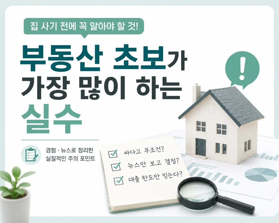 부동산 초보 탈출 가이드 2026: 7가지 실수와 핵심 기준