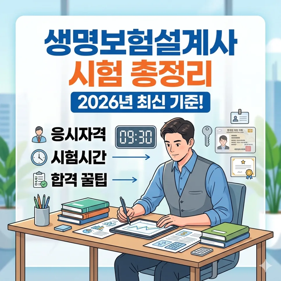 2026 생명보험설계사 시험, 합격 비결은? 자격부터 준비물까지 총정리