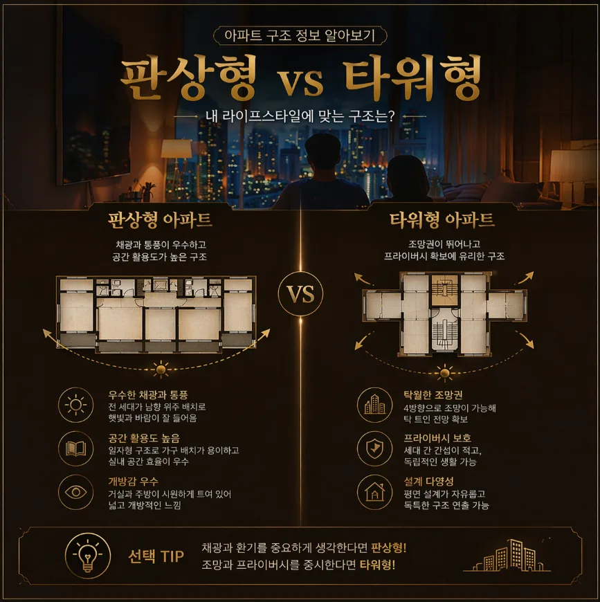 2026년 판상형 vs 타워형 아파트, 실거주 만족도 높은 구조는? 3