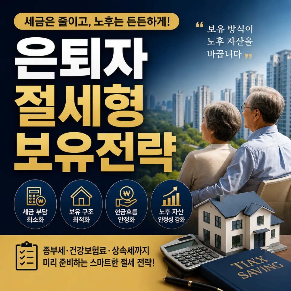 은퇴 후 부동산 절세 전략 2026: 보유 구조 조정 핵심 총정리