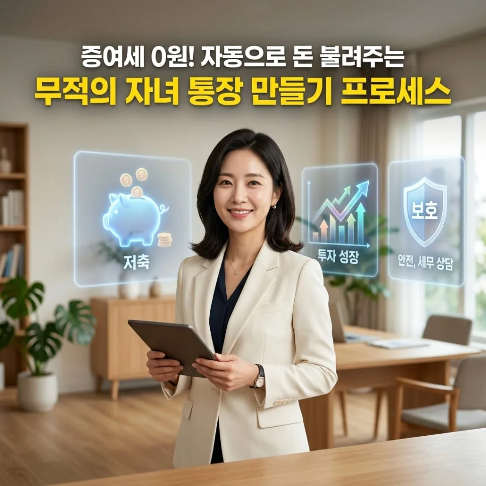 2026년 자녀 증여세 면제 한도 활용, 4단계 투자 설계법 총정리