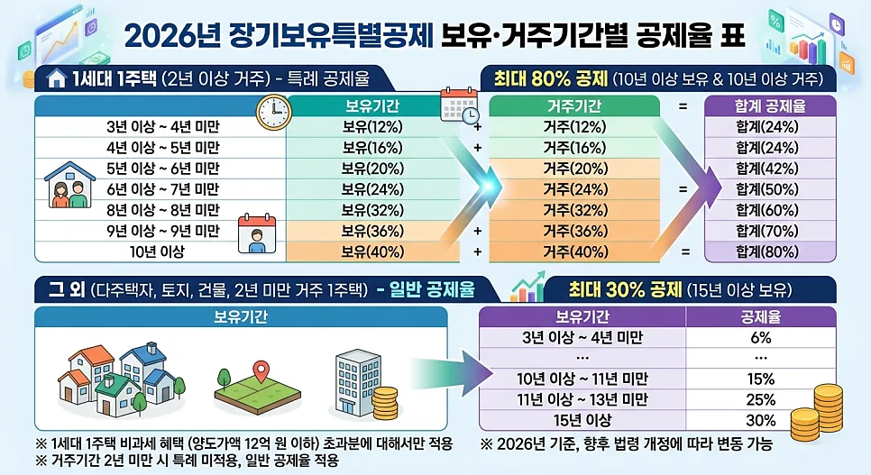 장기보유특별공제 폐지될까? 1주택자 세금 폭탄 경고 2026 2