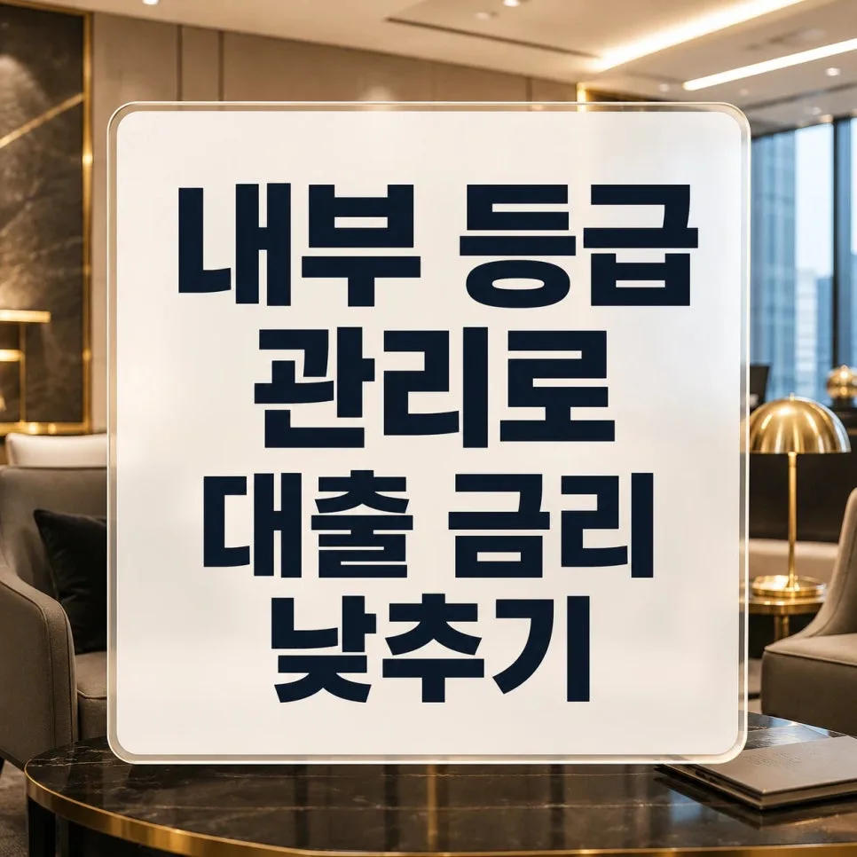 은행 내부 등급 올리는 비법 2026: 대출 금리 1% 낮추기 — 비즈니스·경제 — a_world_of_fun