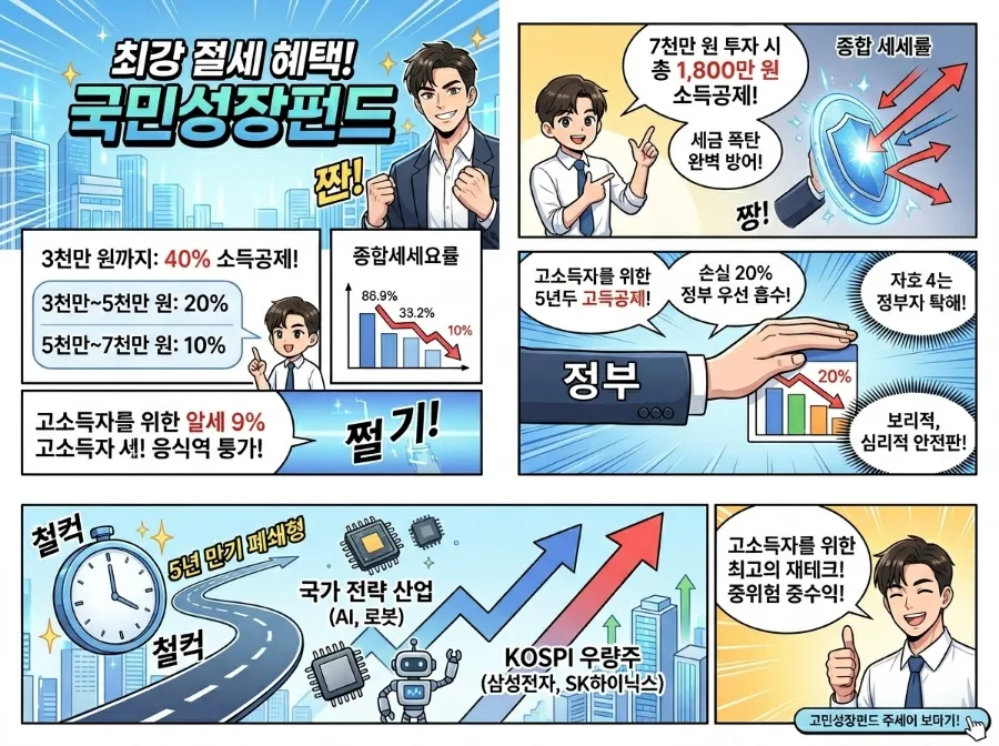 국민성장펀드 2026: 최대 1,800만원 절세와 20% 손실 보전 총정리 2