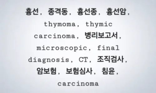 흉선종 보험금 청구 서류 완벽 가이드 2026: 인정 범위 높이는 법 2