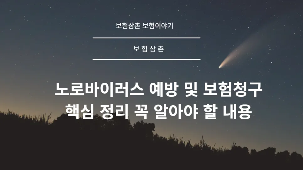 노로바이러스 증상 및 예방, 보험청구까지 2026년 총정리 — 건강·의학 — insu_uncle