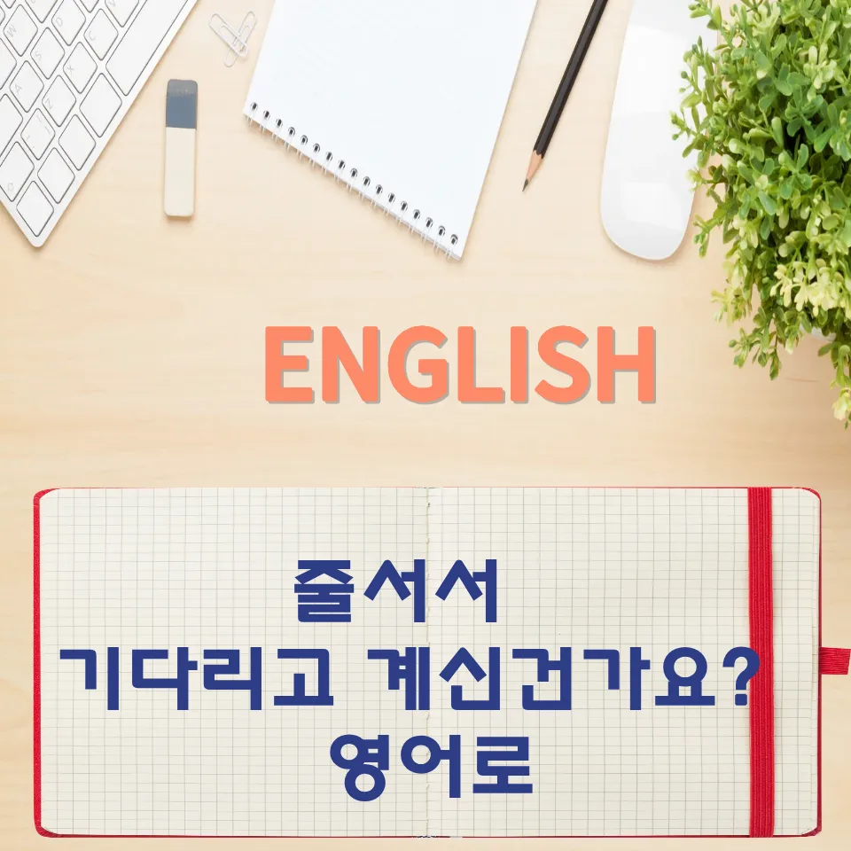 영어회화 '줄 서서 기다리나요?' 표현 총정리 2026