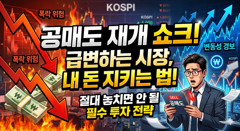 2026년 공매도 재개, 시장 변동성 대비 투자 전략 총정리