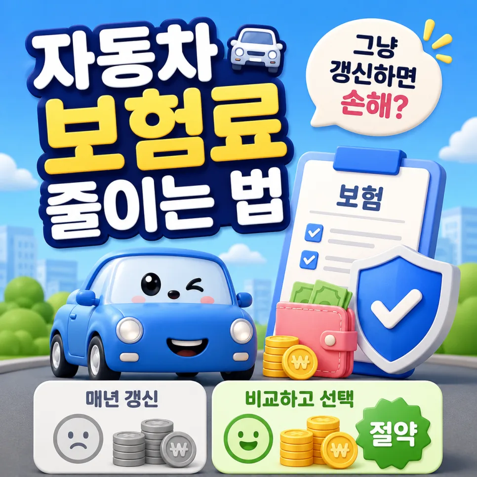 자동차 보험료 절약 비법 2026: 갱신 전 비교 필수! — 비즈니스·경제 — rurln0820
