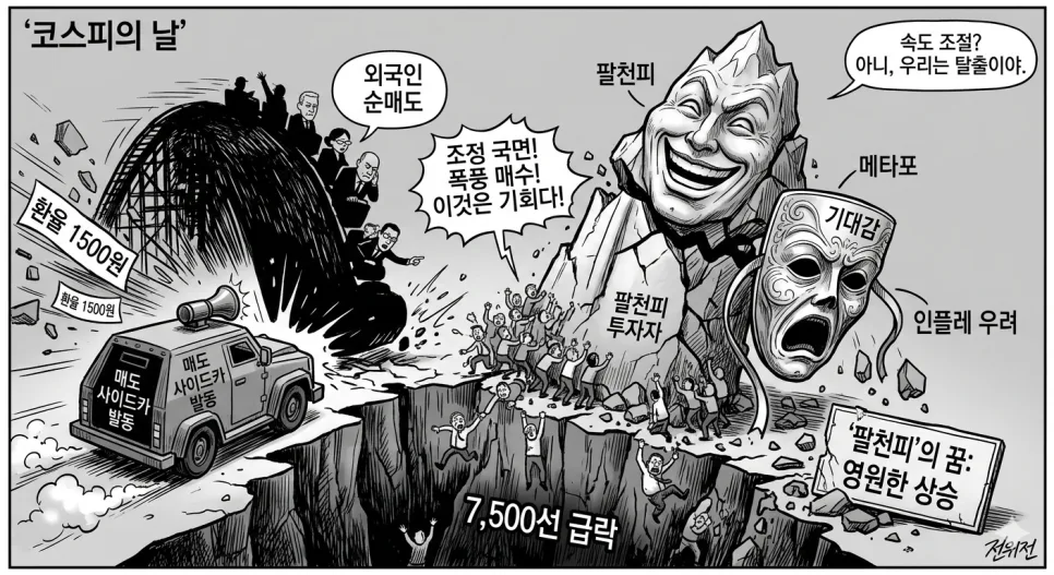 코스피 8000 돌파 후 폭락? 2026년 5월 15일 주식 시장 분석