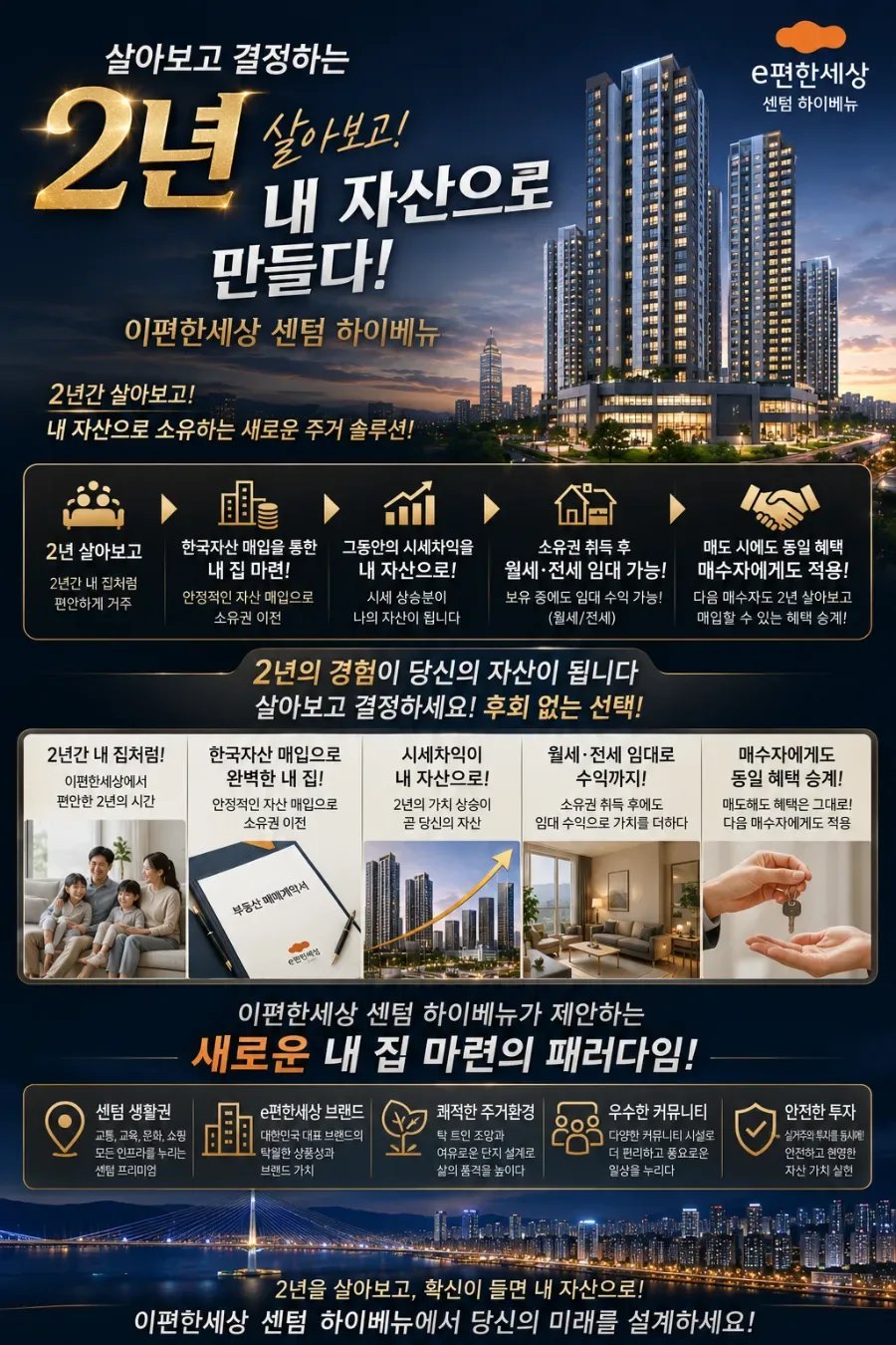 e편한세상 센텀 하이베뉴 25평, 2년 거주 후 100% 보장받는 법 2026 2