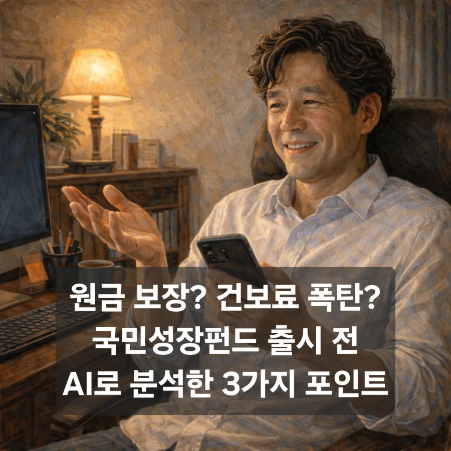 국민성장펀드 2026년, 원금 보장될까? 건보료 폭탄 피하는 법