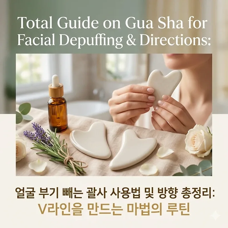 얼굴 붓기 빼는 괄사 사용법 2026: V라인 만드는 올바른 방향
